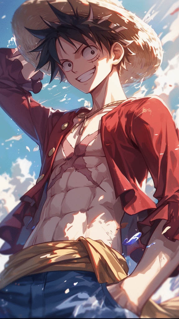 Epic Luffy Sunset wallpaper