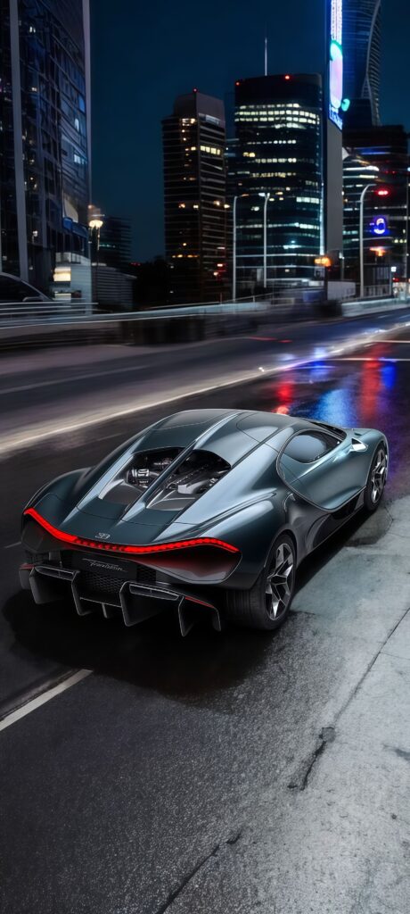 Bugatti Tourbillon Rear View Wallpaper