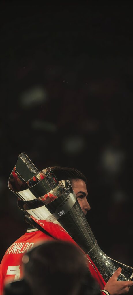 Cristiano Ronaldo Trophy Winner Wallpaper
