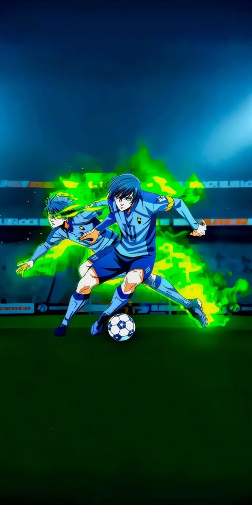 Isagi and Bachira Blue Lock Wallpaper