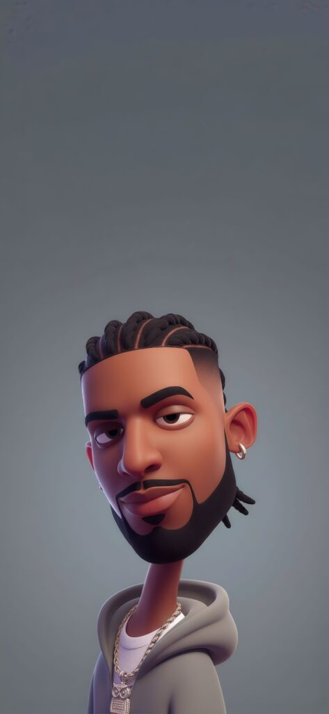 3D Drake Cartoon Wallpaper