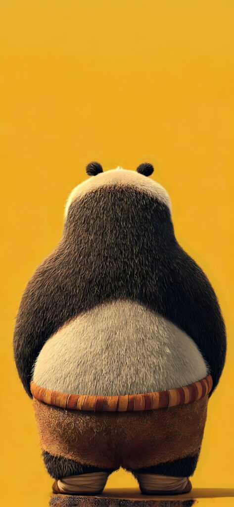 Po Kung Fu Panda Yellow Wallpaper