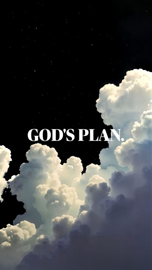Divine Clouds Night Sky God’s Plan Wallpaper