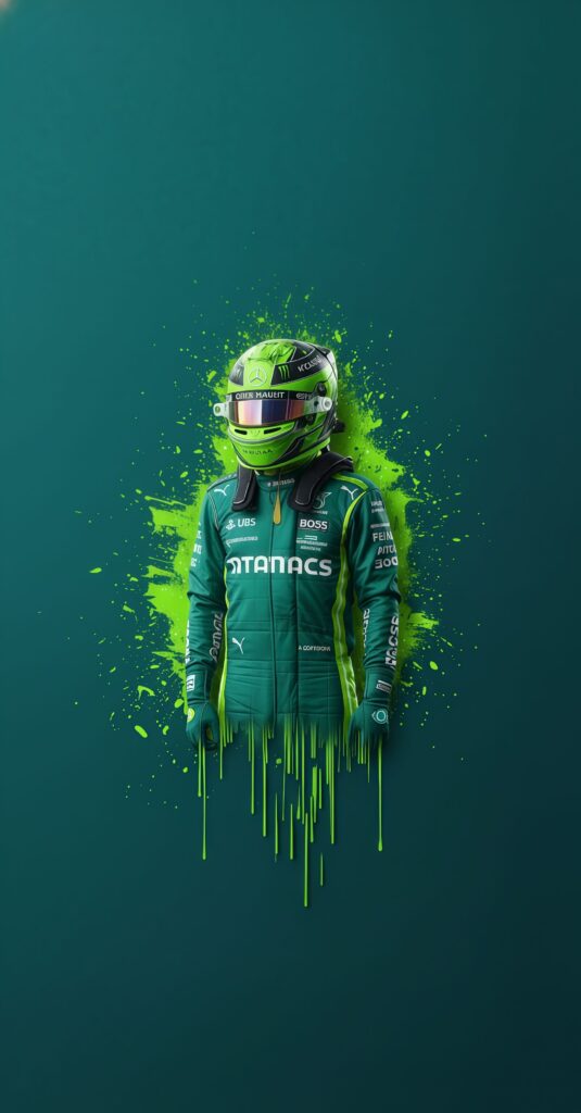 Fernando Alonso Aston Martin Green Wallpaper