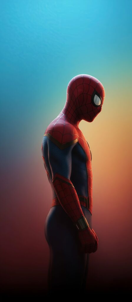 Iconic Spider-Man Side Profile Wallpaper