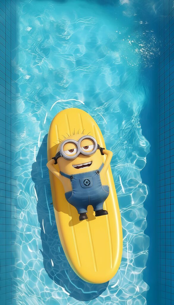 Minion Summer Pool Wallpaper