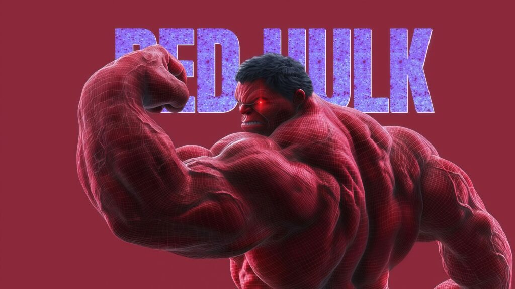 Red Hulk Thunderbolt Ross Desktop Wallpaper
