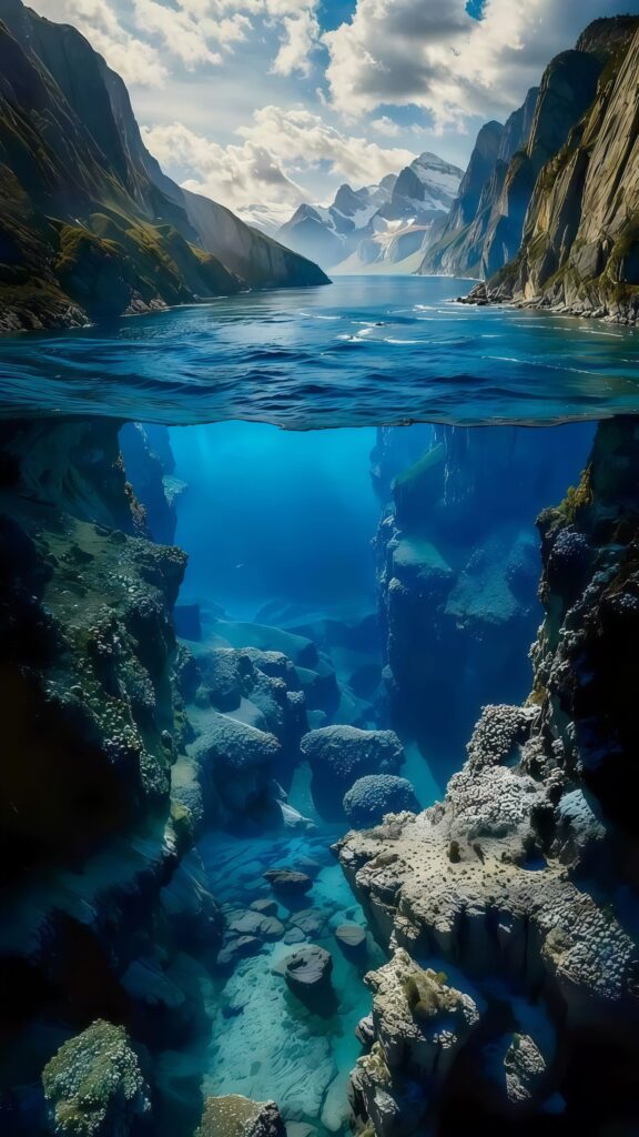 Deep Ocean Canyon Wallpaper