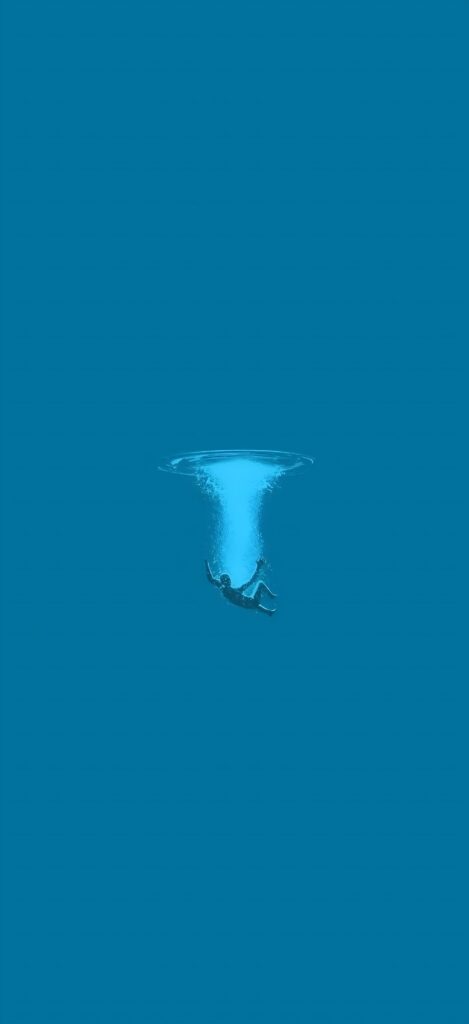 Deep Blue Diver Wallpaper