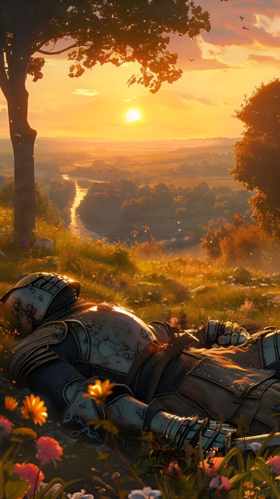 Peaceful Valley Knight Wallpaper