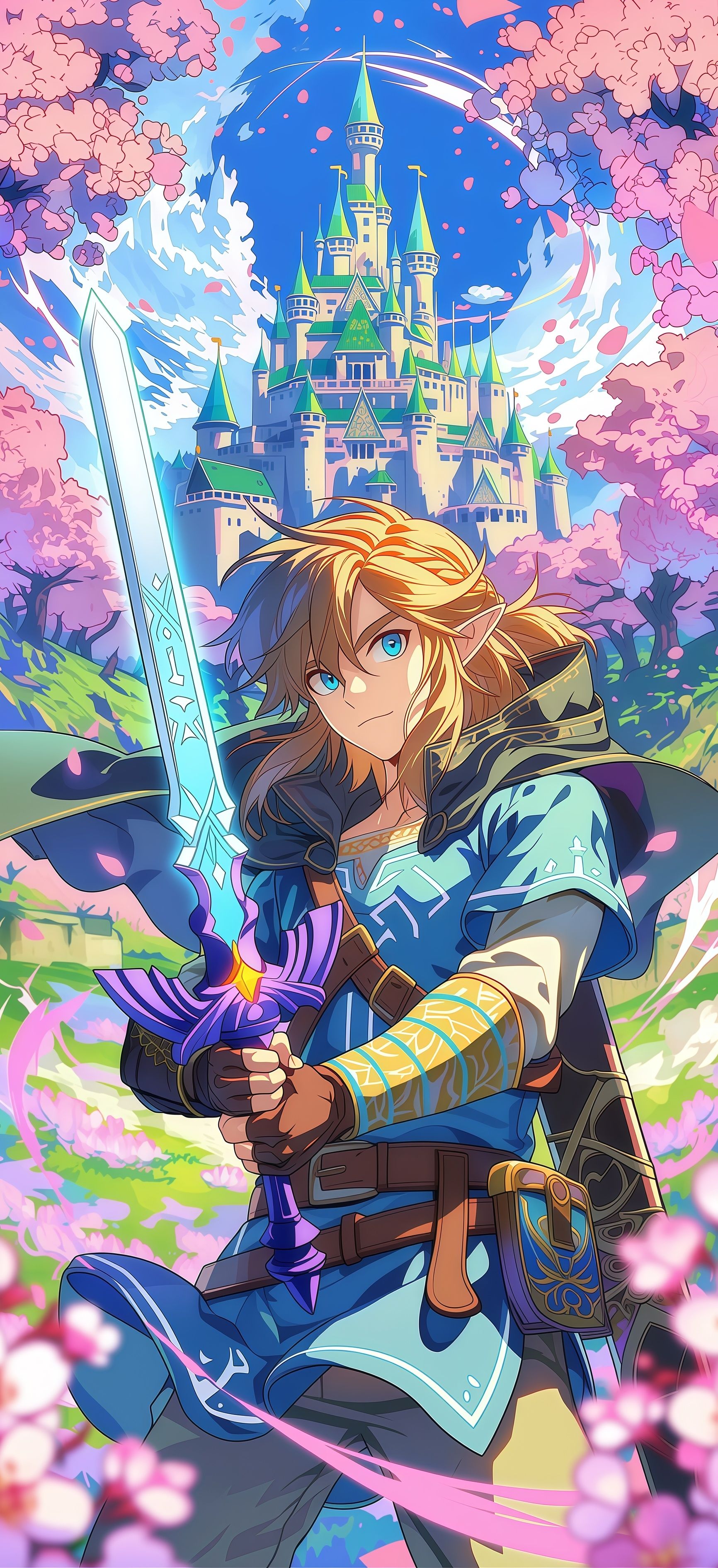 Link Master Sword Castle Wallpaper