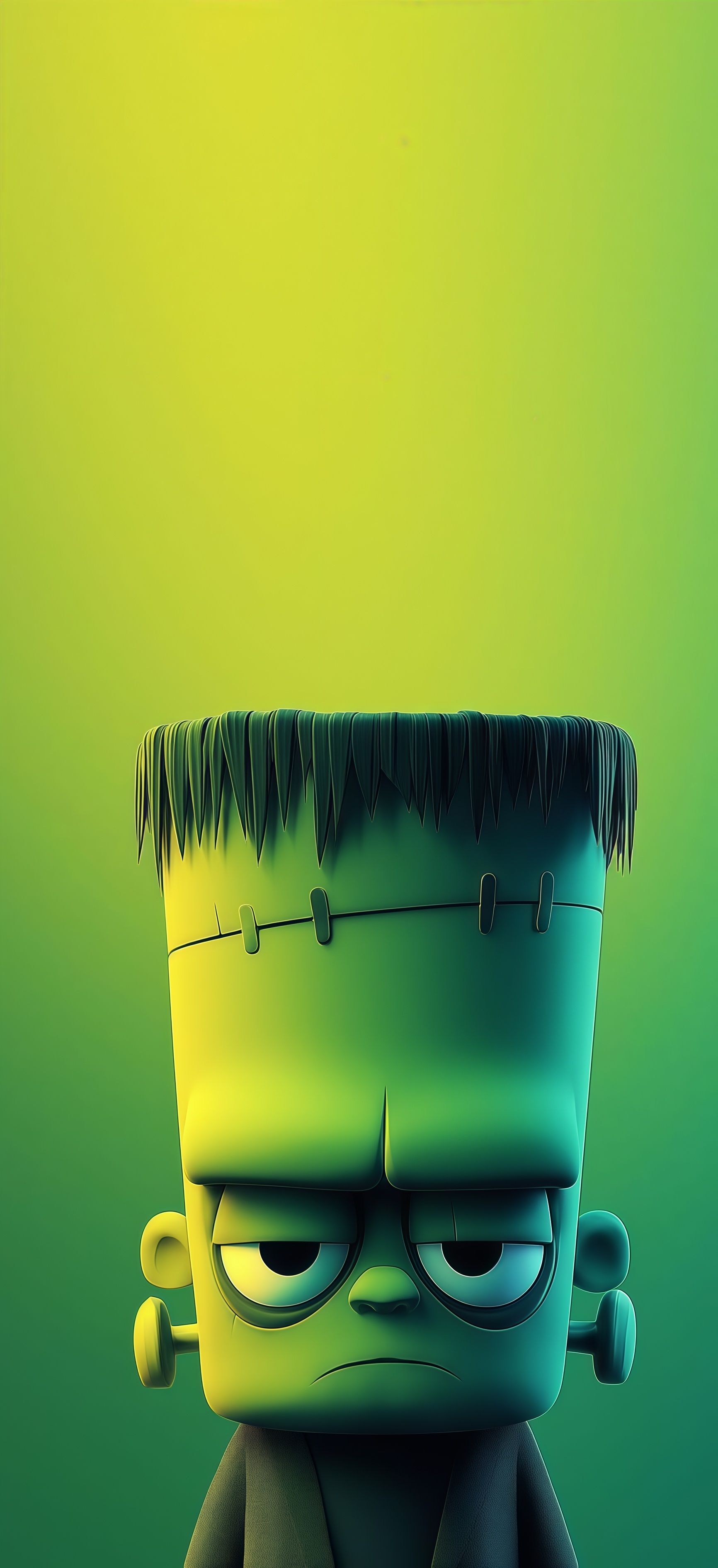 Cute Frankenstein Monster 3D Wallpaper