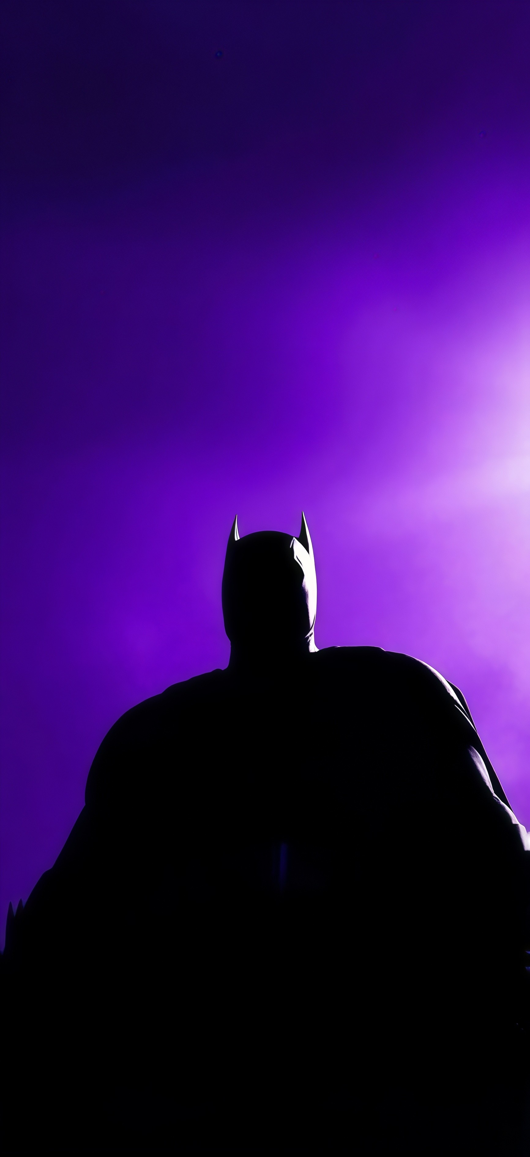 Batman Purple Neon Wallpaper