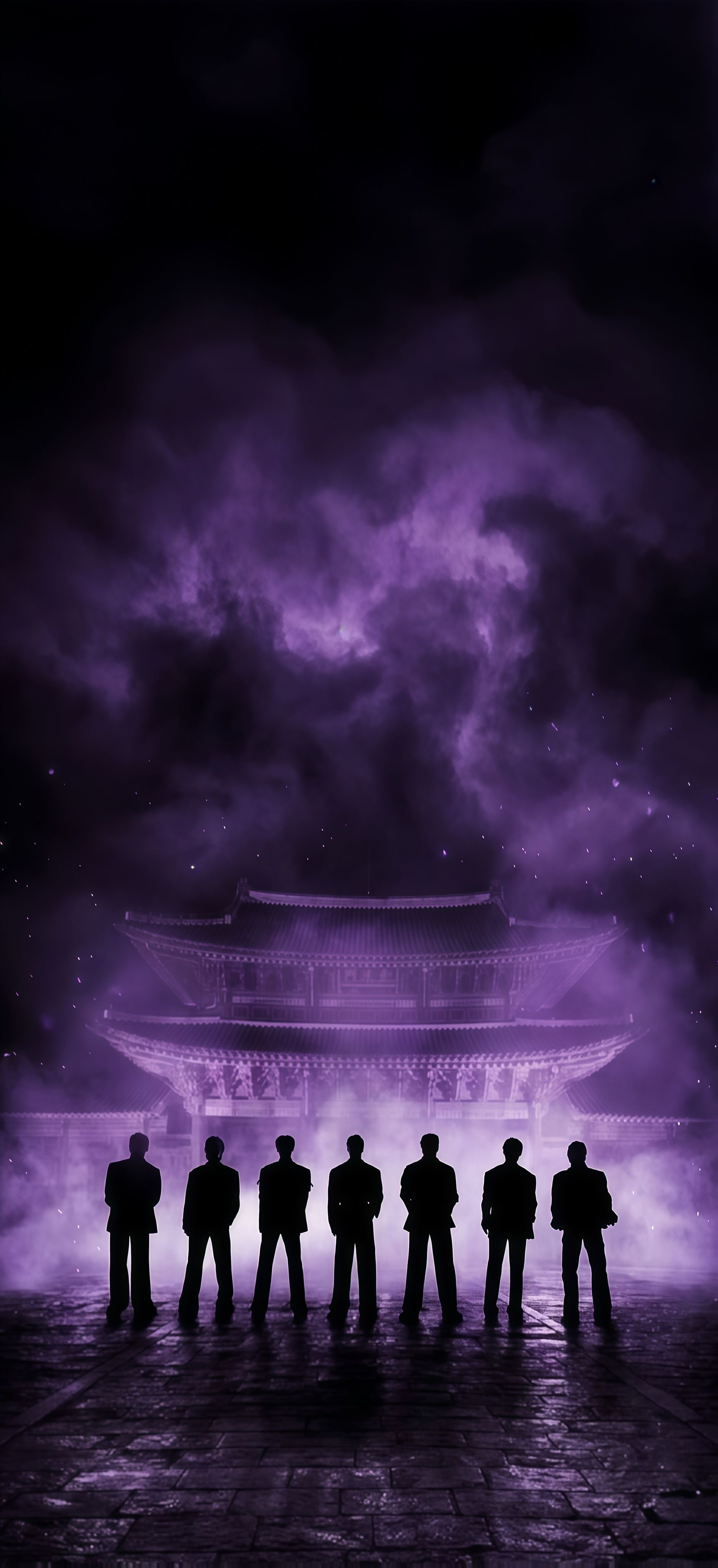 BTS Gyeongbokgung Palace Purple Wallpaper