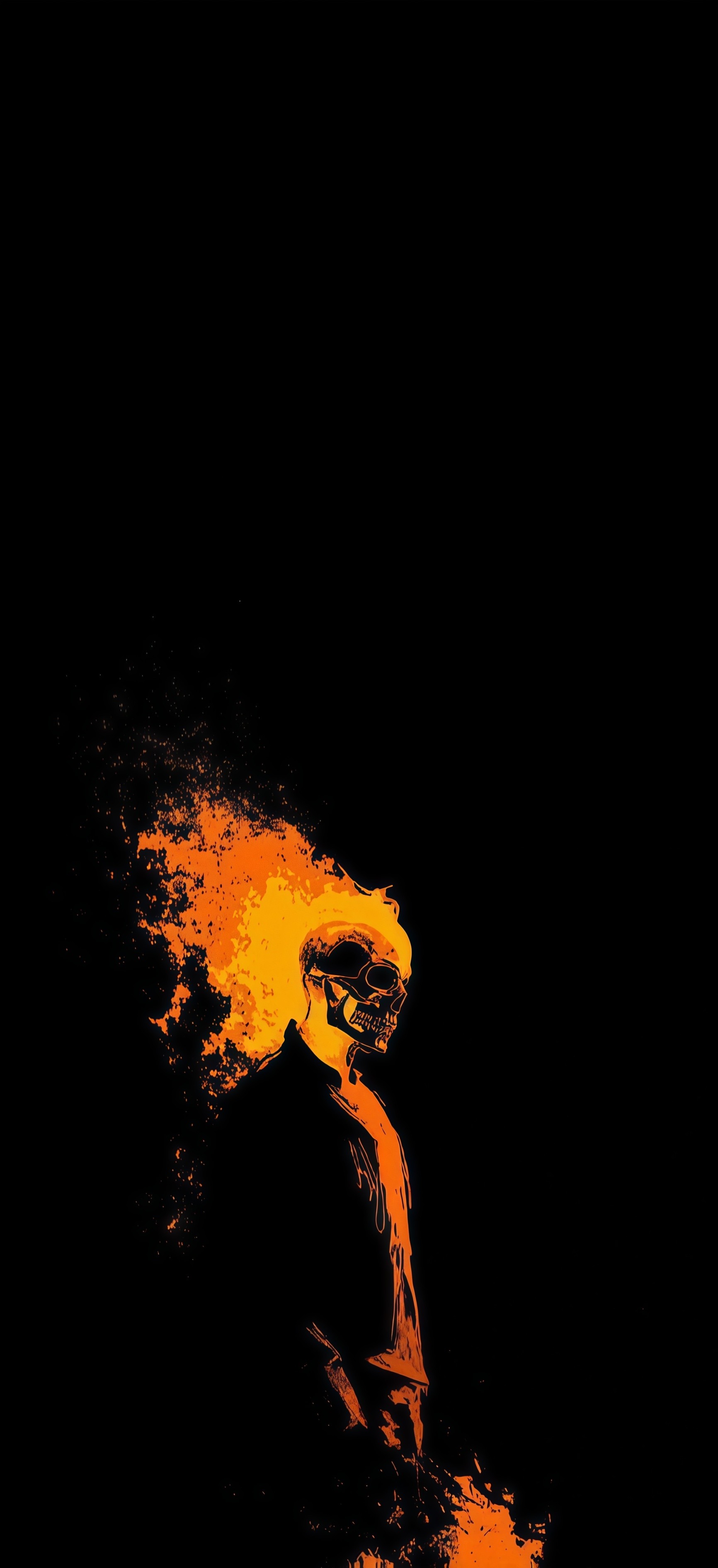 Ghost Rider Flaming Skull Wallpaper