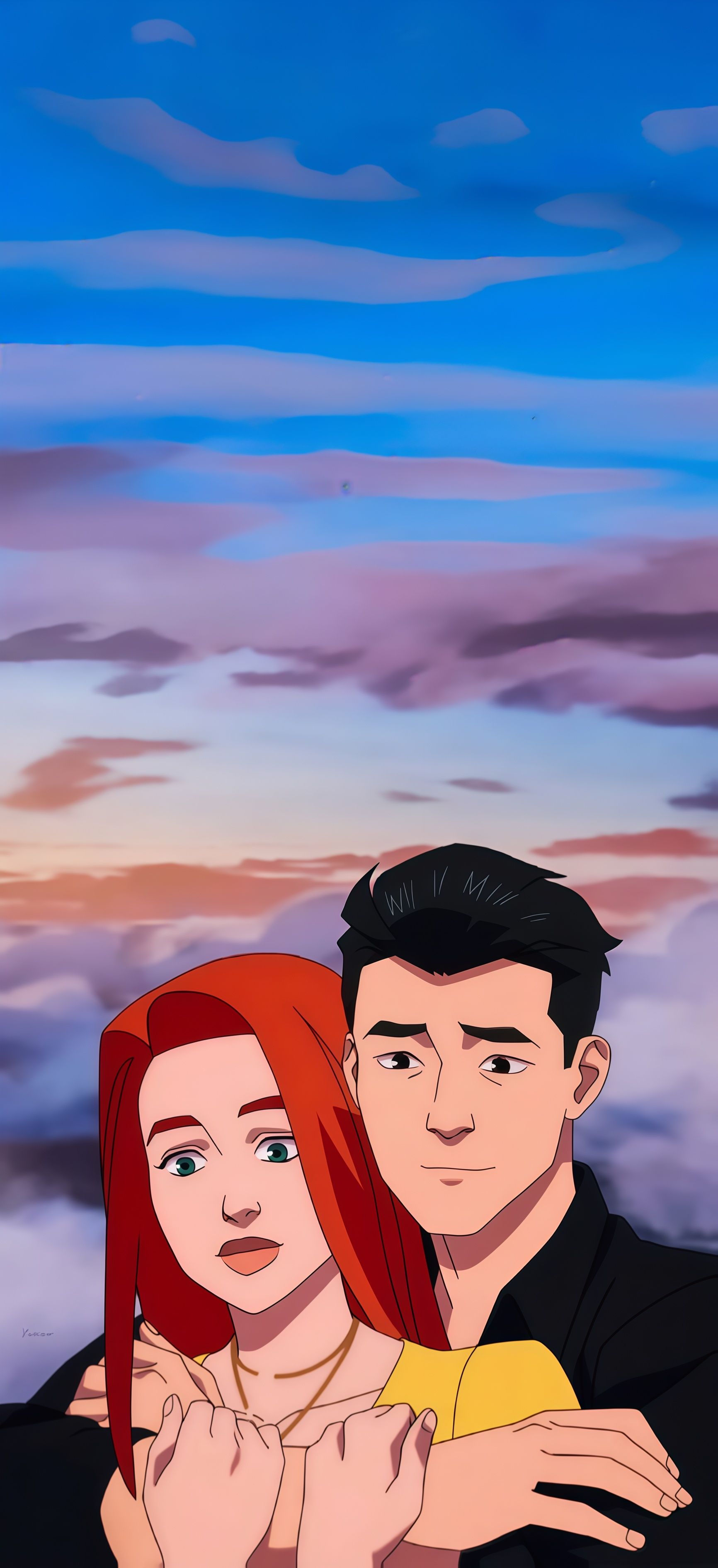 Invincible and Atom Eve Romance Wallpaper