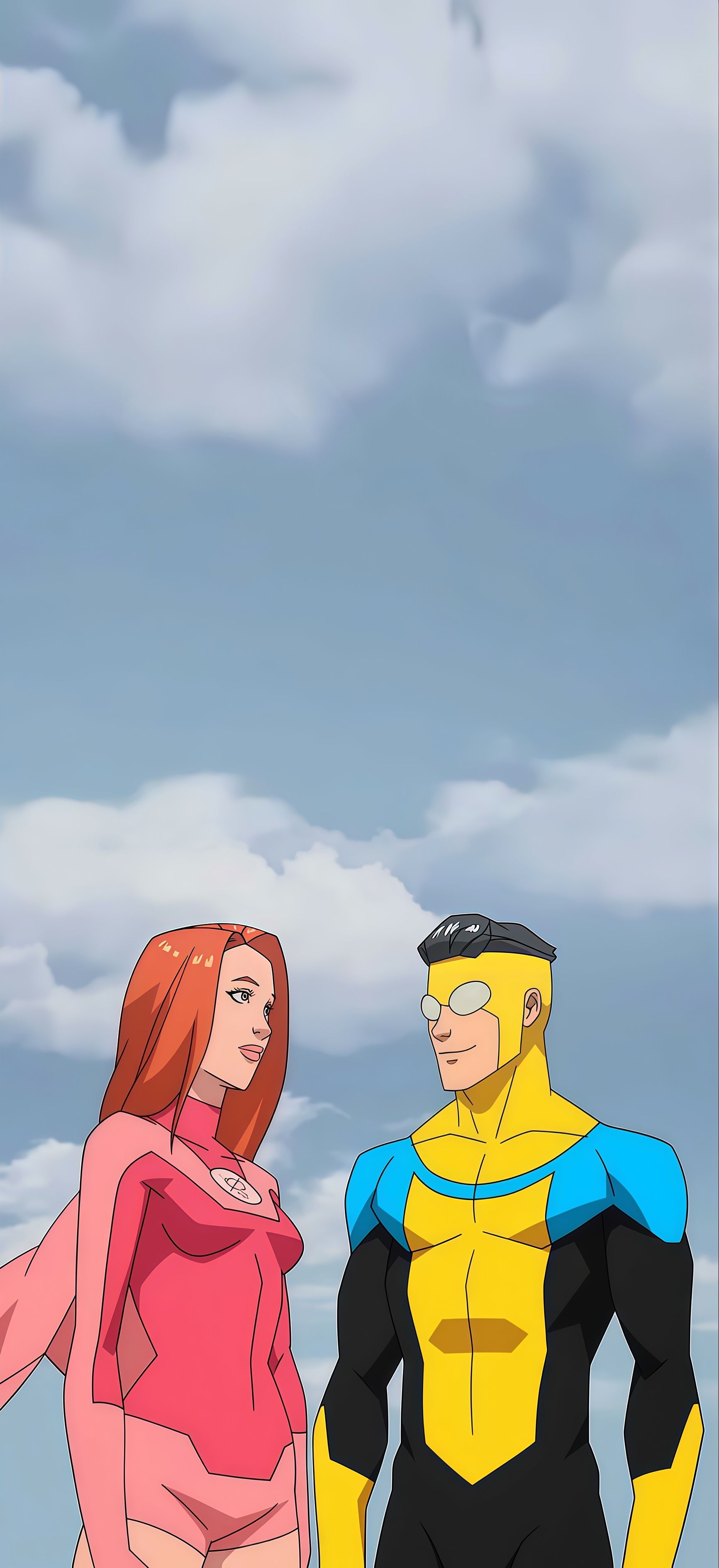 Invincible and Atom Eve Sky Wallpaper