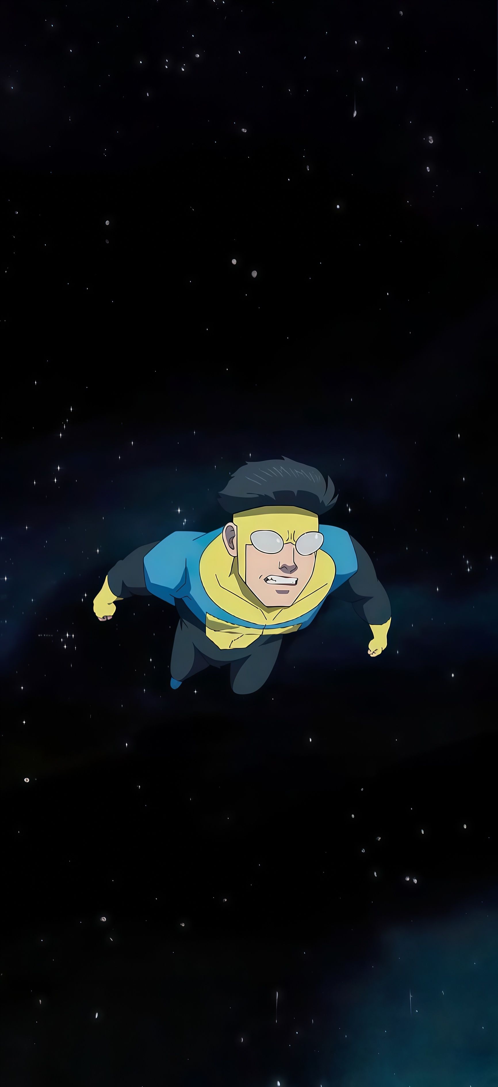 Invincible Space Flight Black Wallpaper