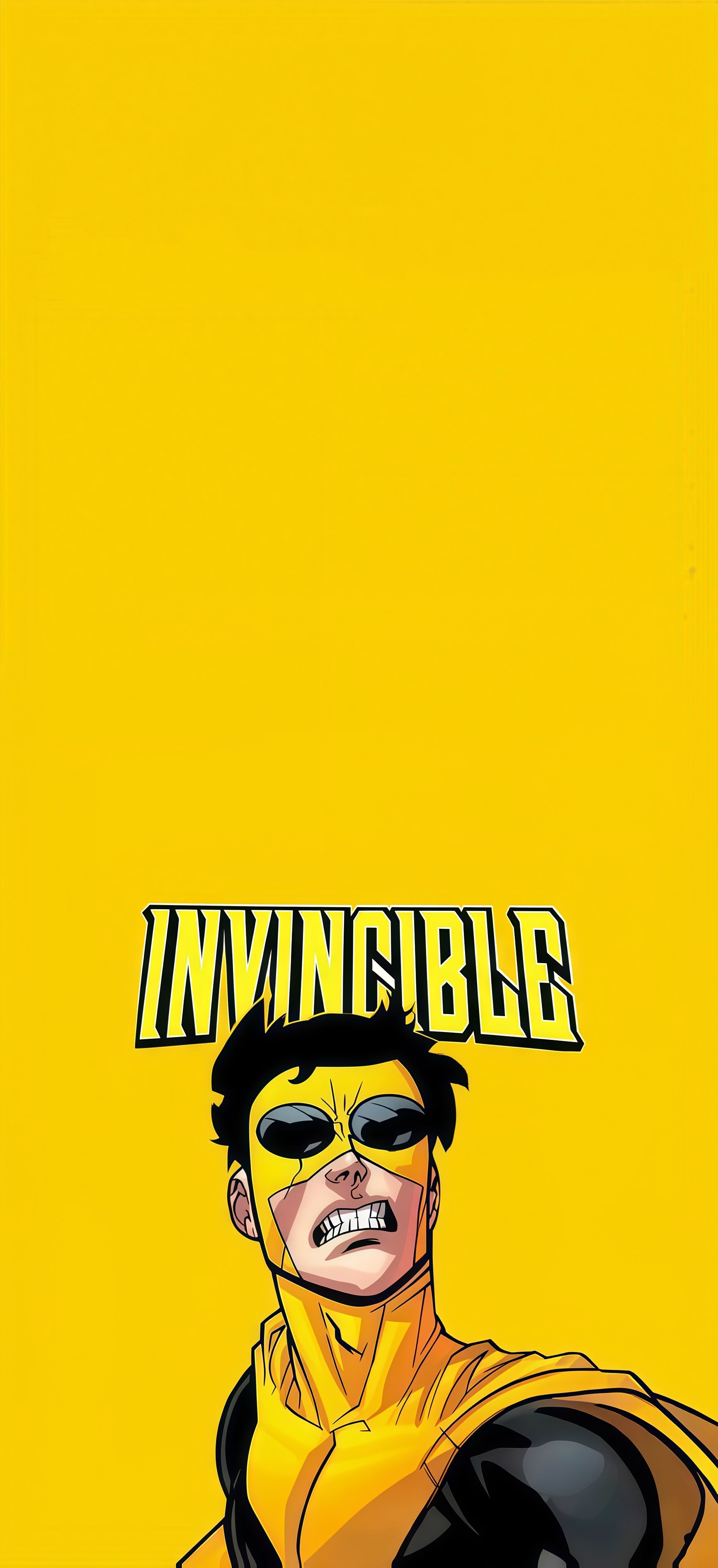 Invincible Yellow Suit Portrait Wallpaper