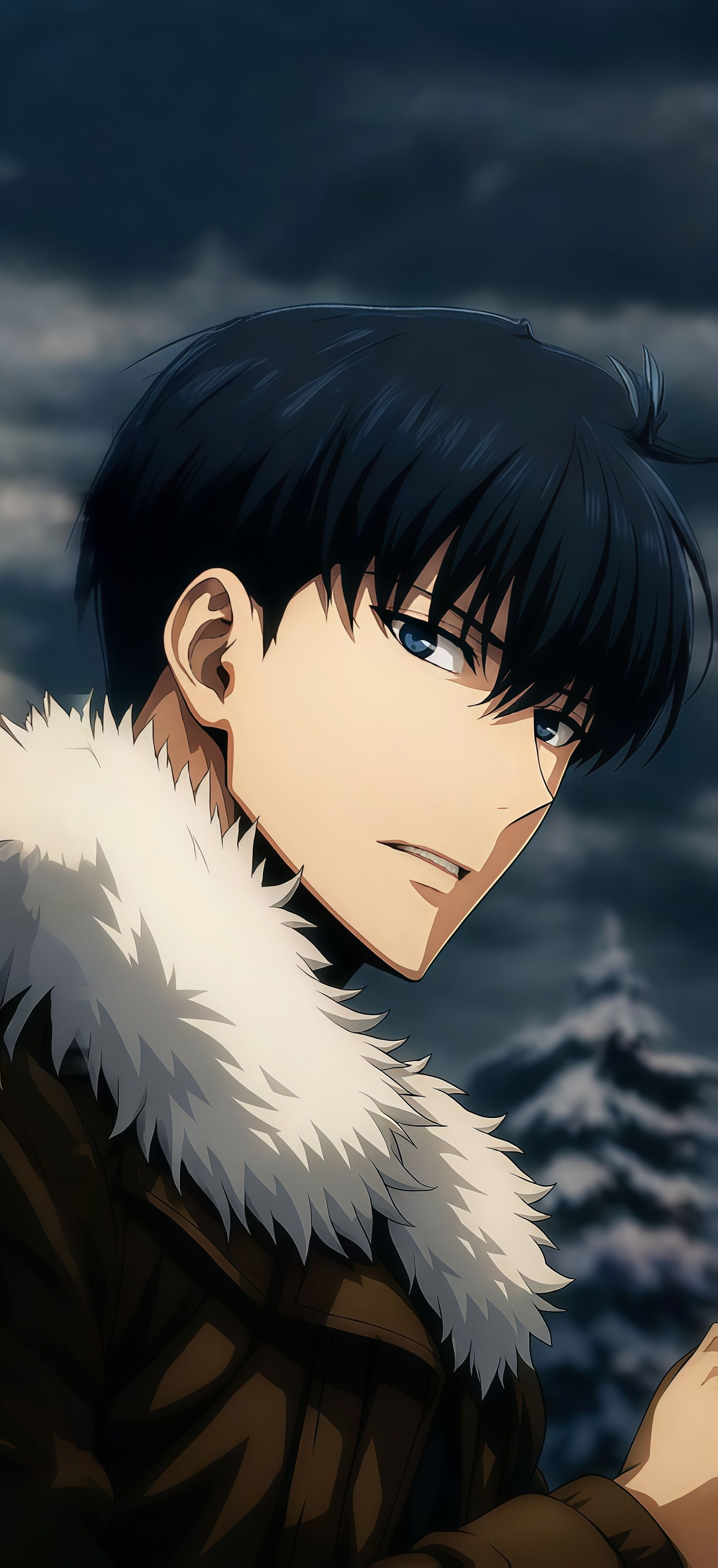 Jinwoo Forest Snow Parka Wallpaper