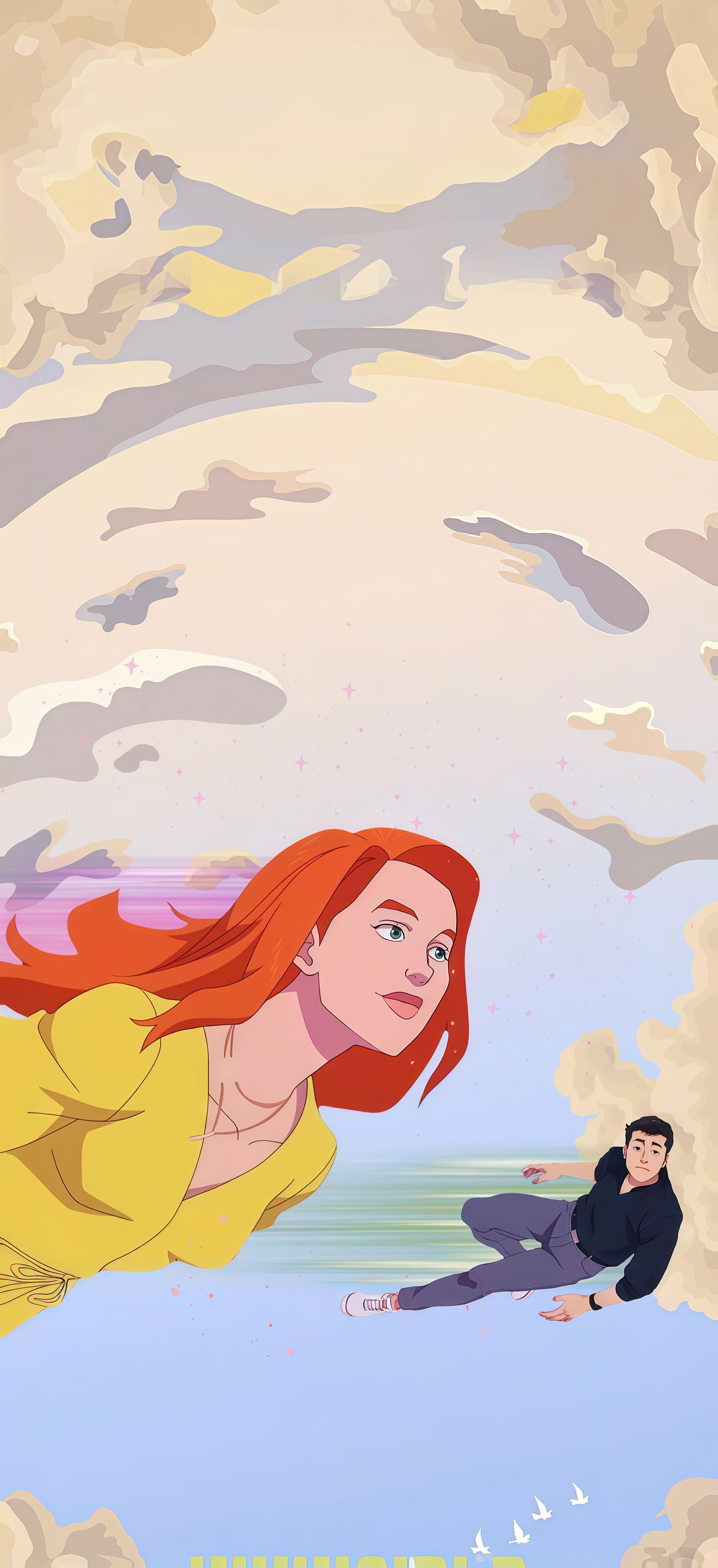 Mark and Eve Flying Wallpaper