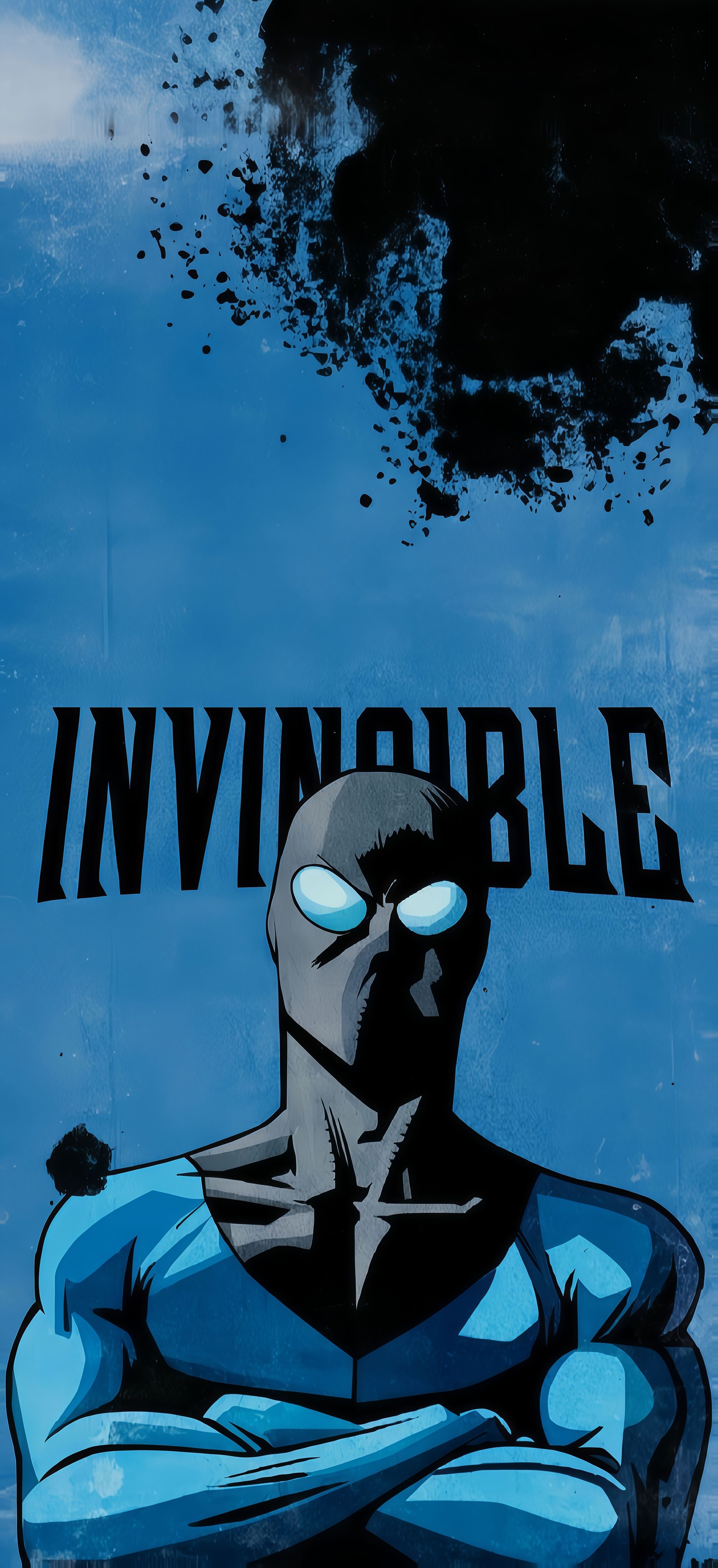 Mark Grayson Stealth Blue Suit Invincible Wallpaper