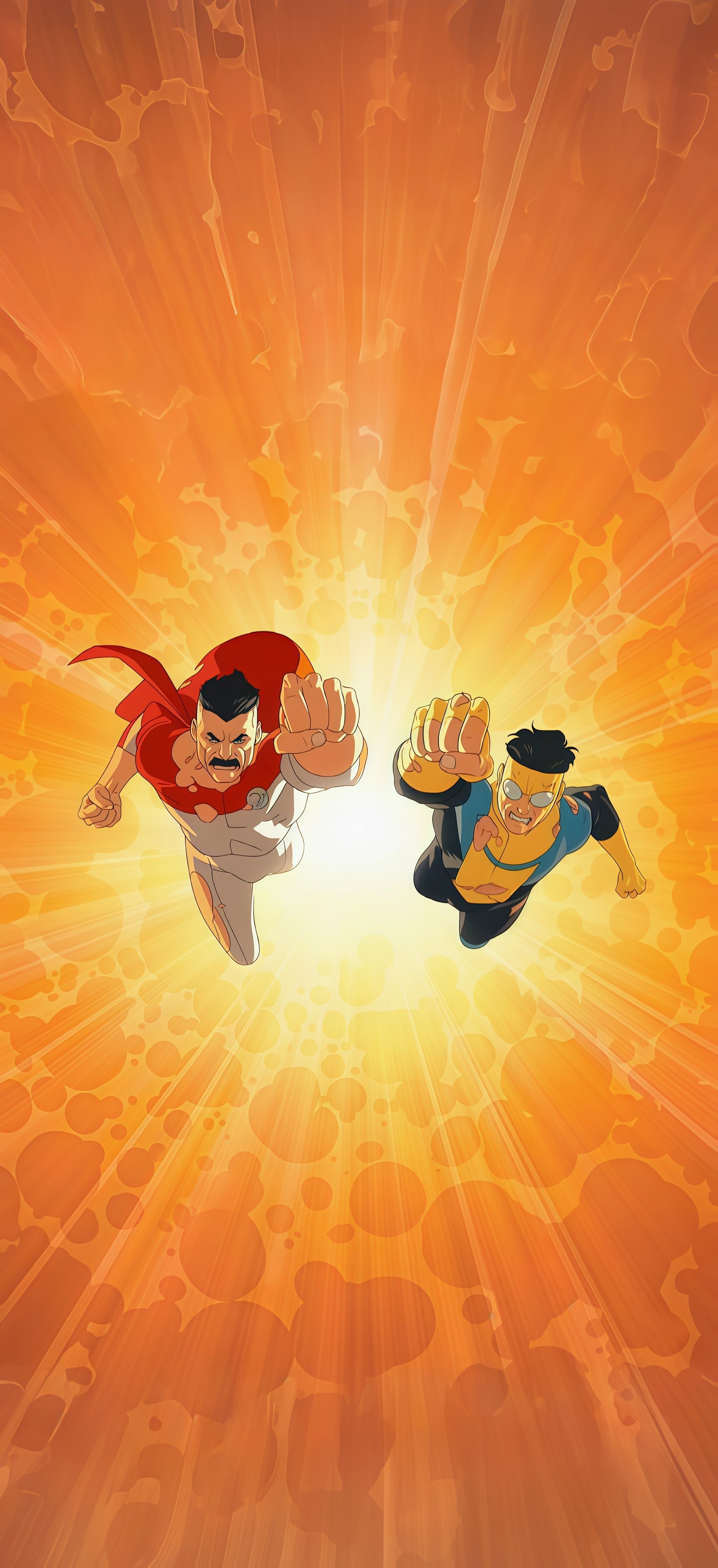 Omni-Man and Mark Solar Invincible Wallpaper