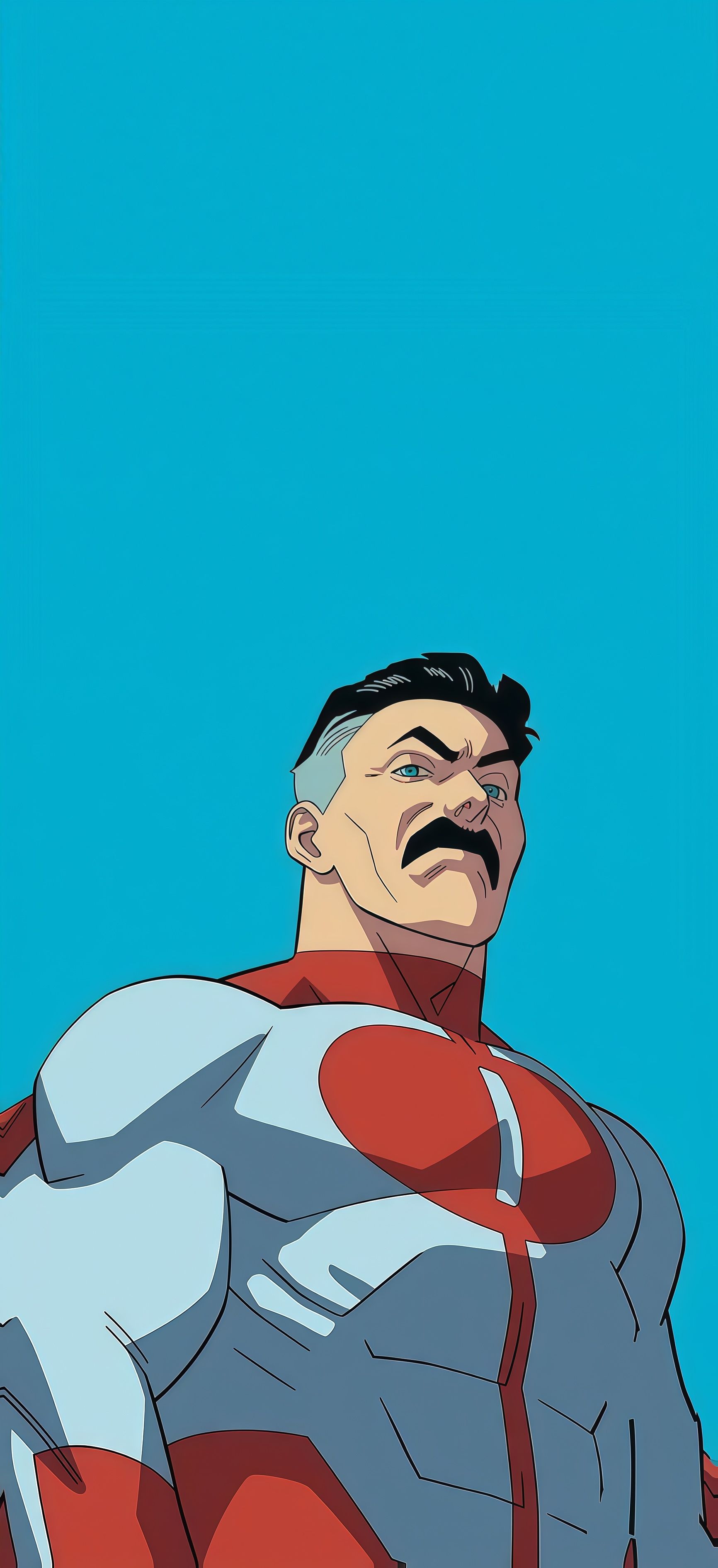 Omni-Man Stoic Blue Sky Wallpaper