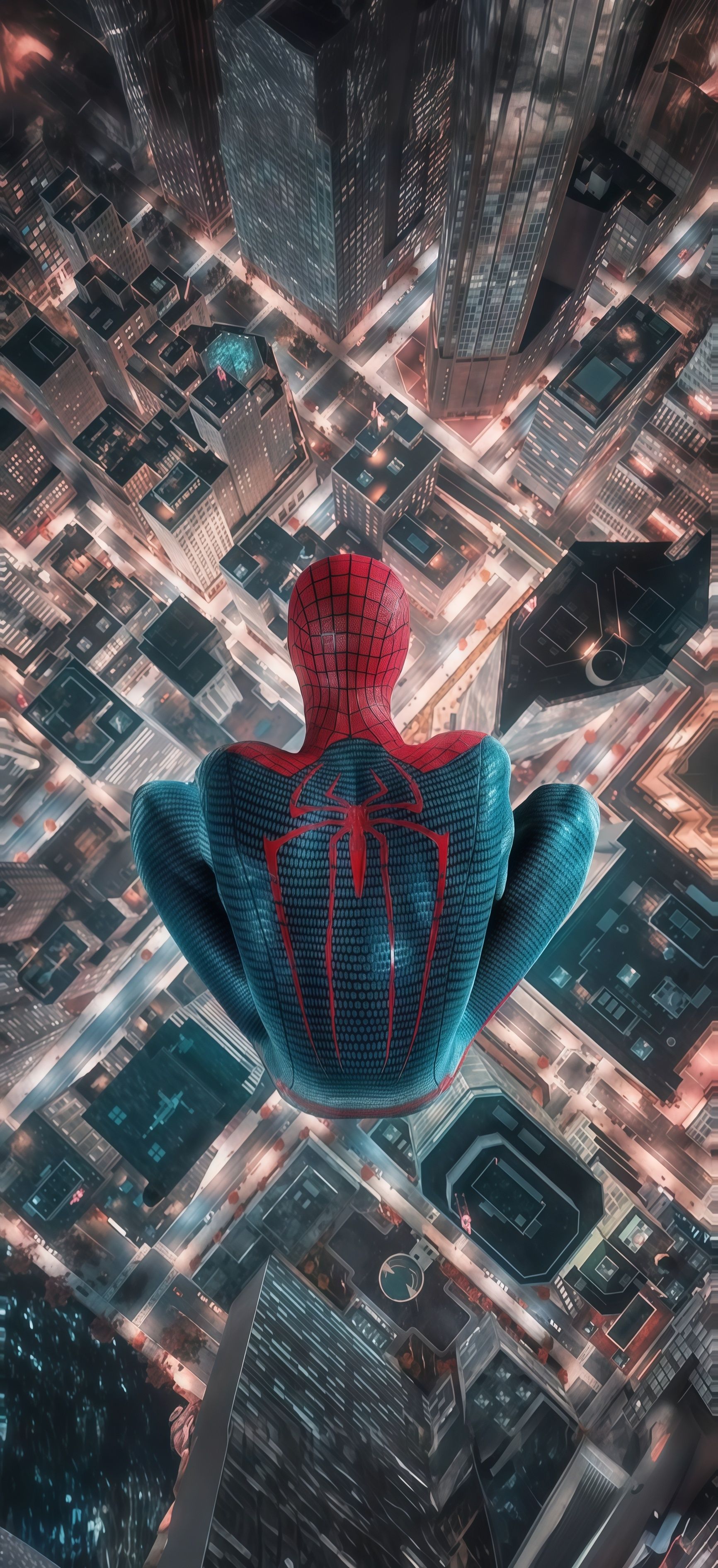Spider-Man Raimi Suit Rooftop Wallpaper