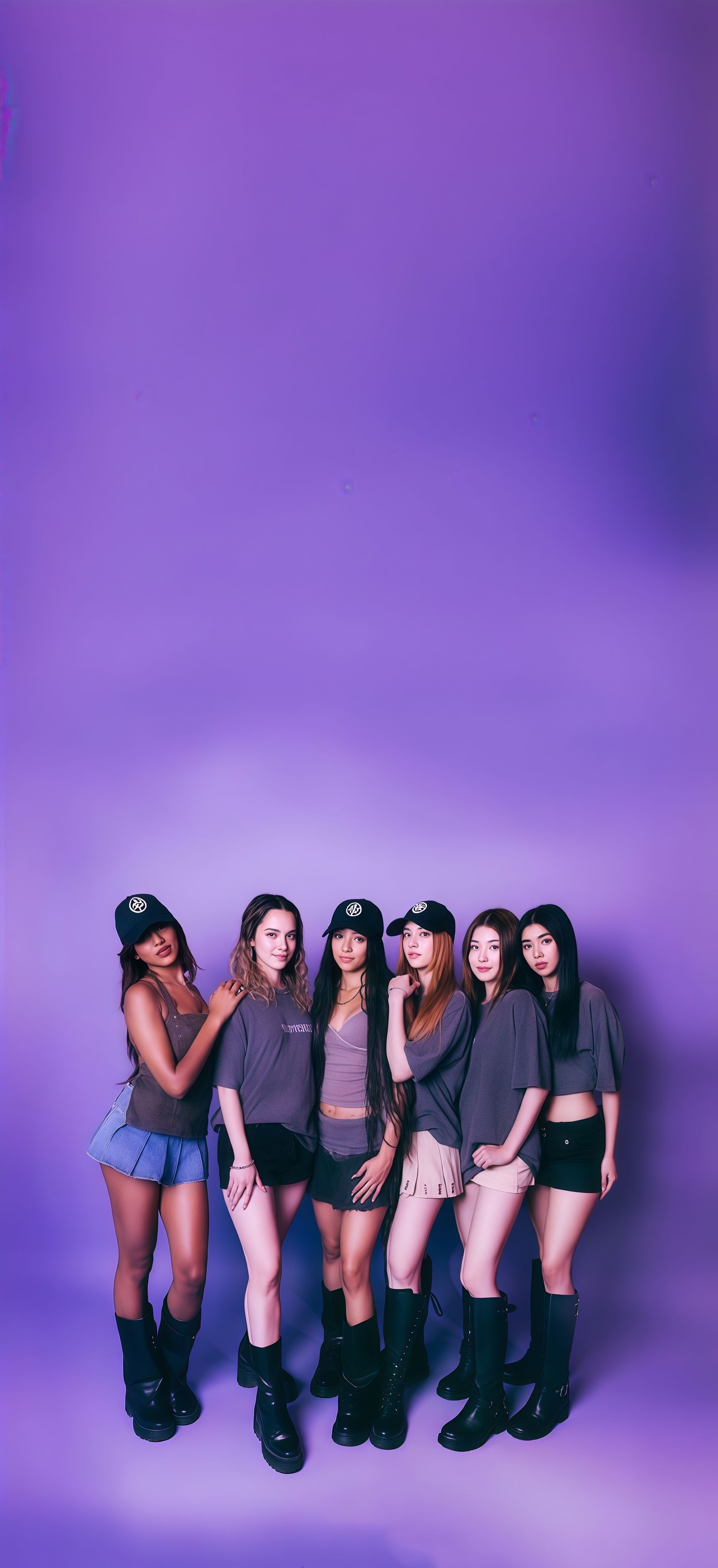 Strong Concept Purple Katseye Wallpaper