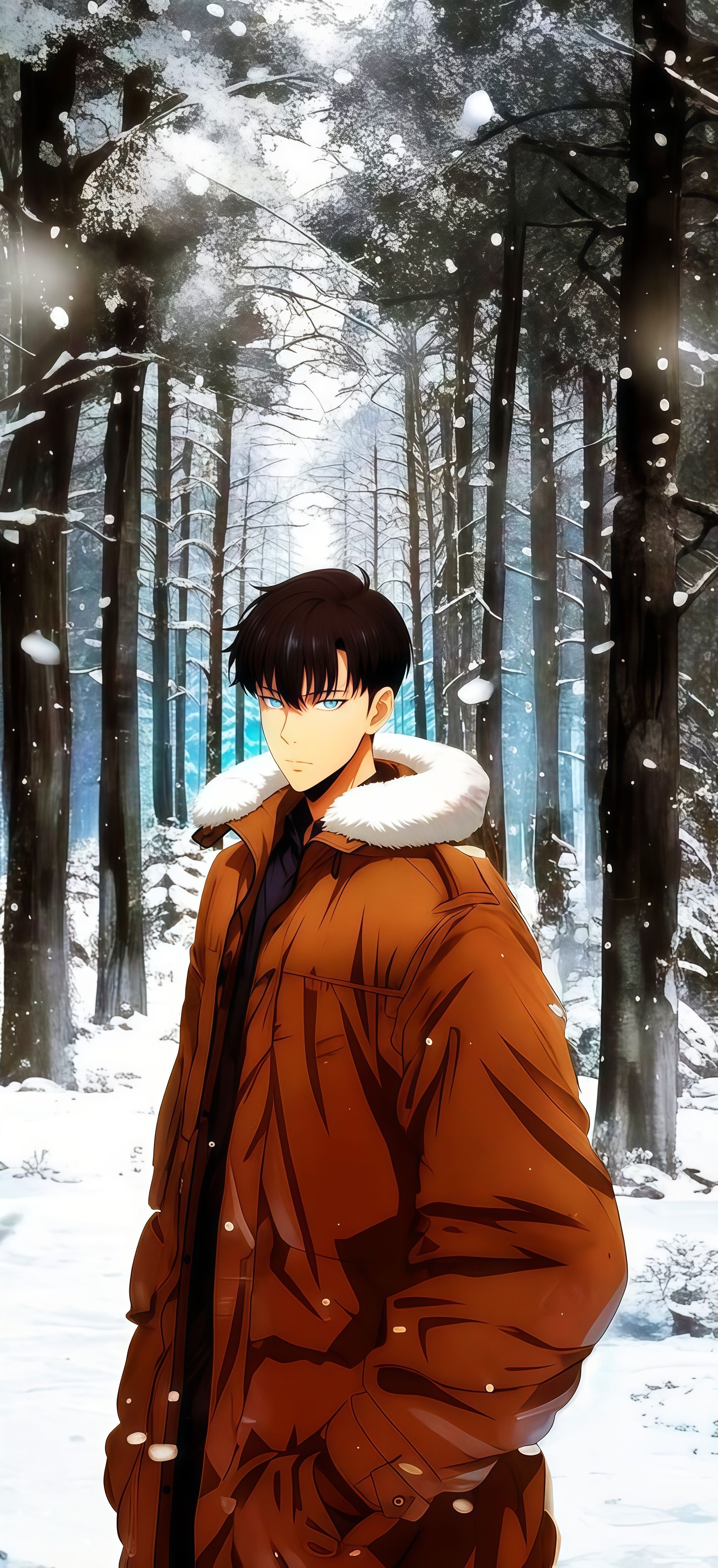 Sung Jinwoo Winter Forest Wallpaper