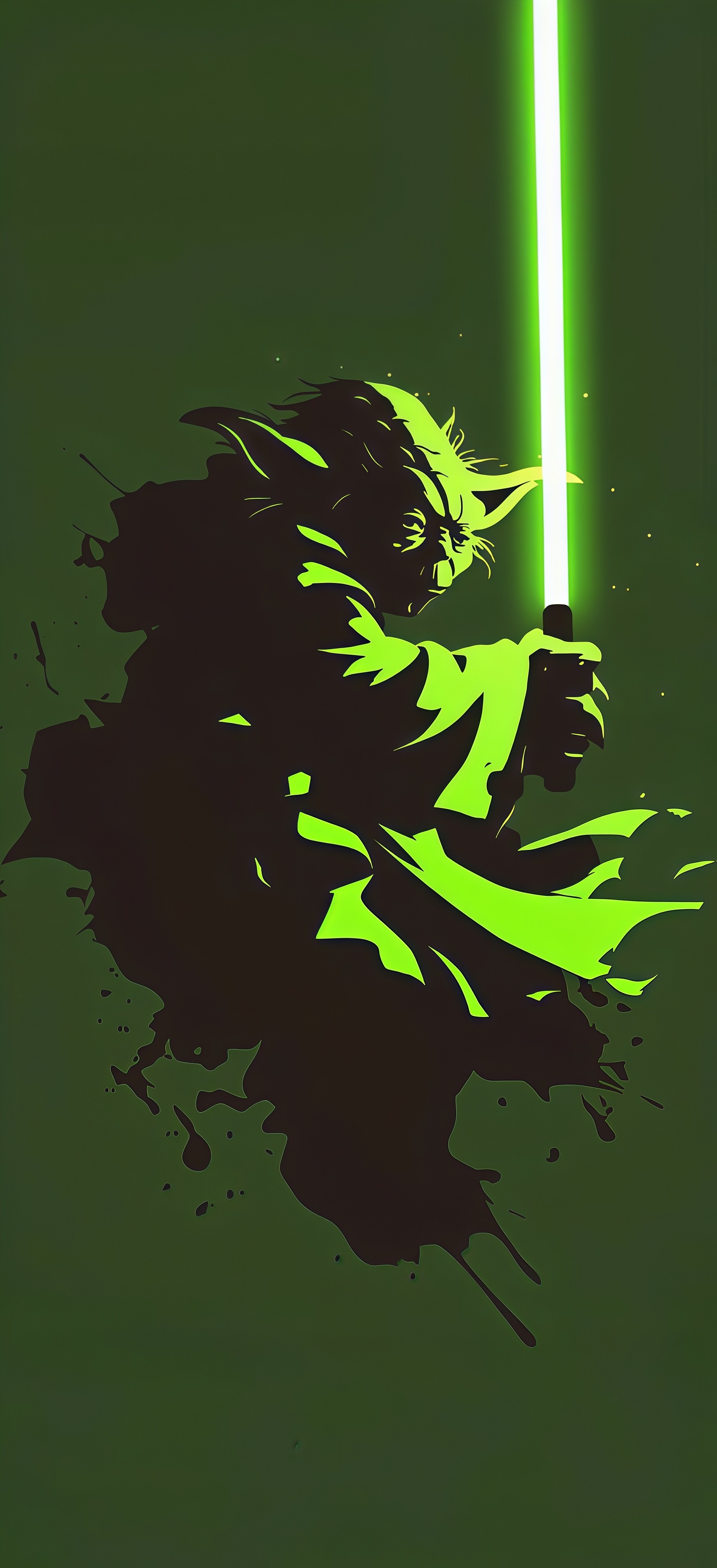 Yoda Green Lightsaber Wallpaper