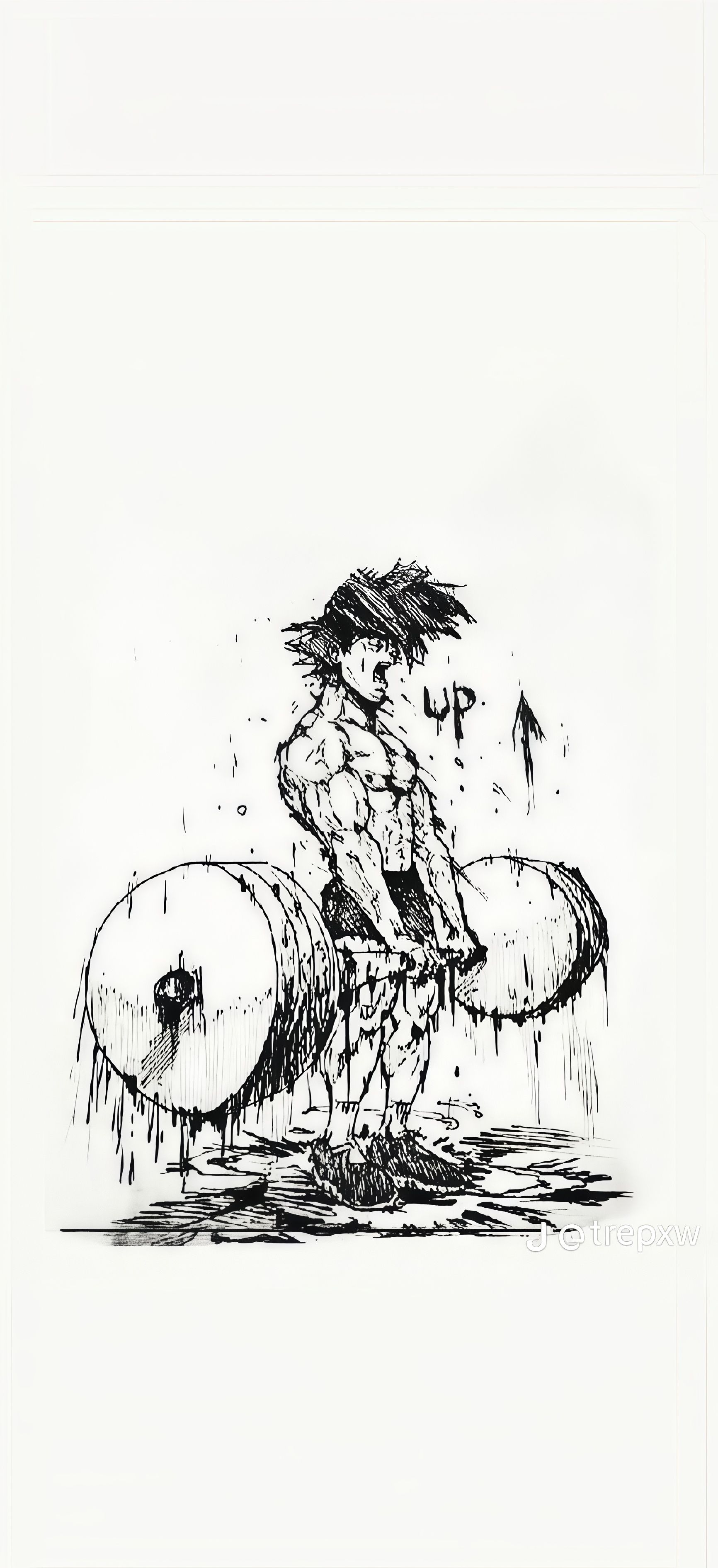 Anime Goku Deadlift Gym Wallpaper