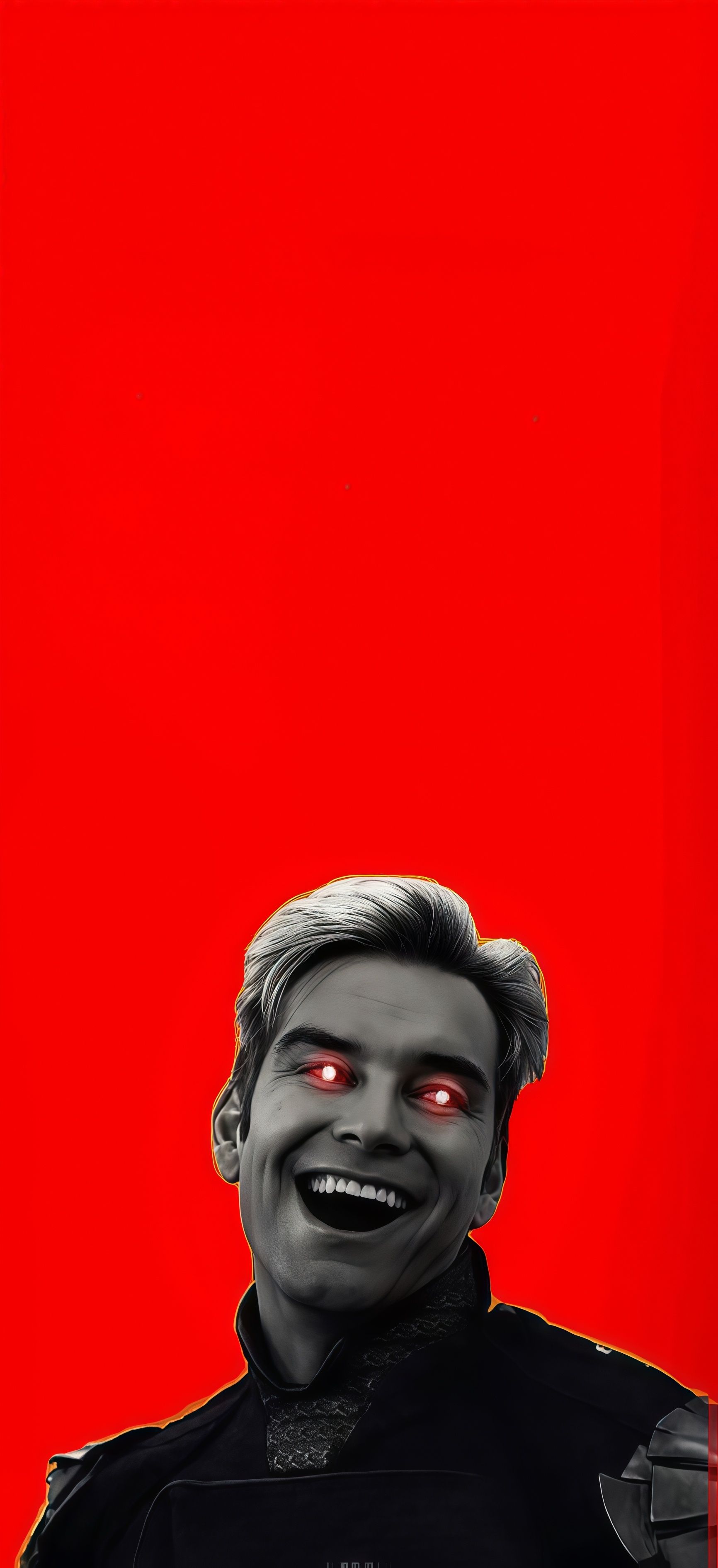 Evil Homelander Laughing Wallpaper