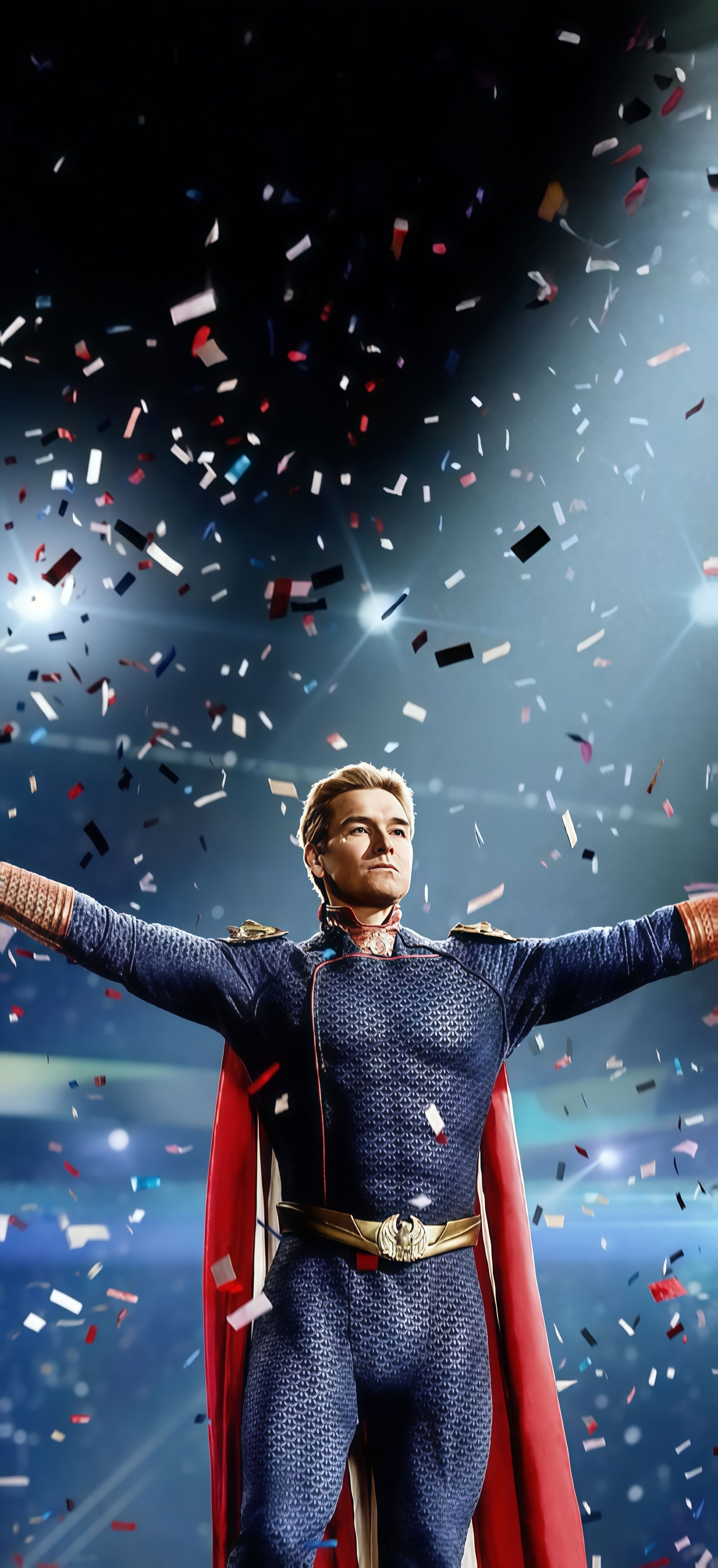 Homelander Celebration Confetti Wallpaper