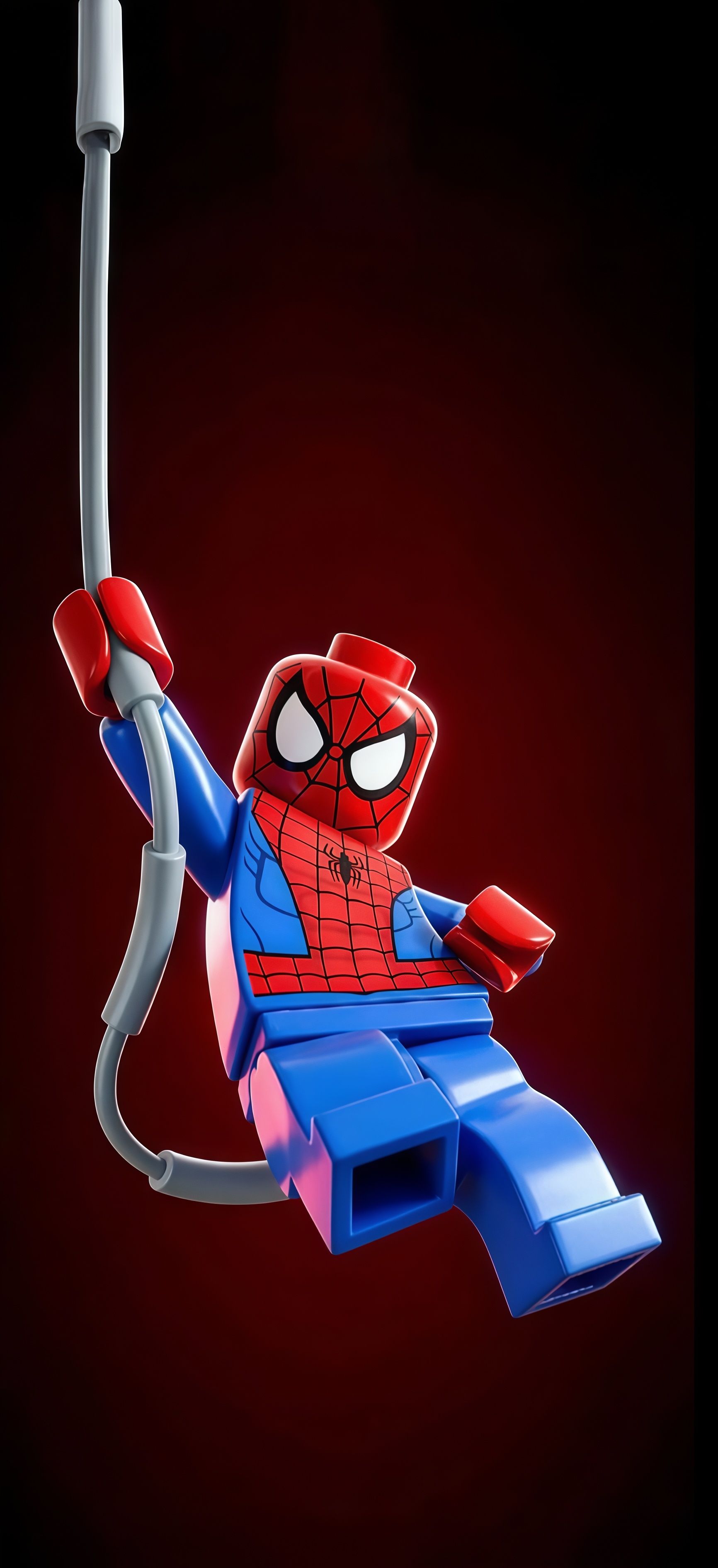 Lego Spider-Man Web Swing Wallpaper