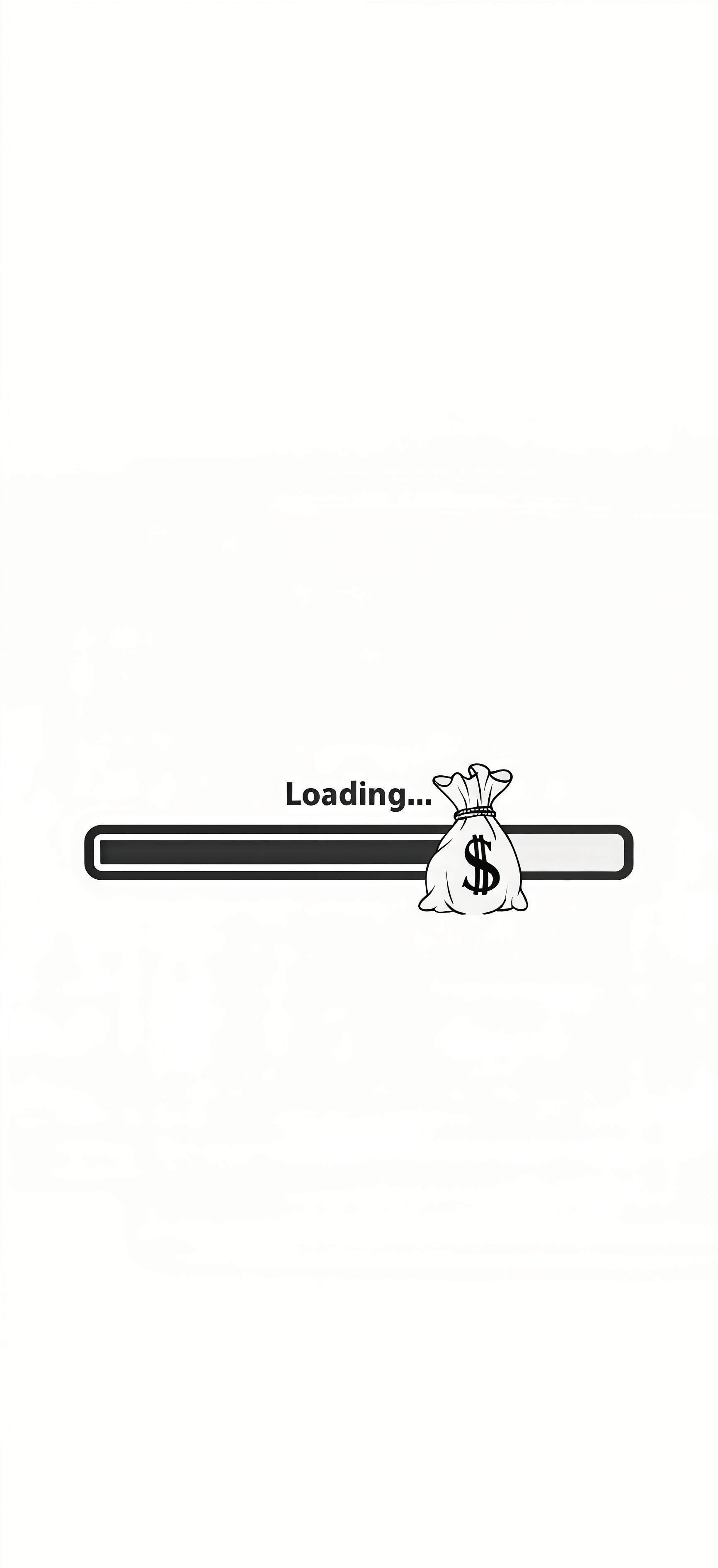 Money Bag Wealth Loading Bar Wallpaper