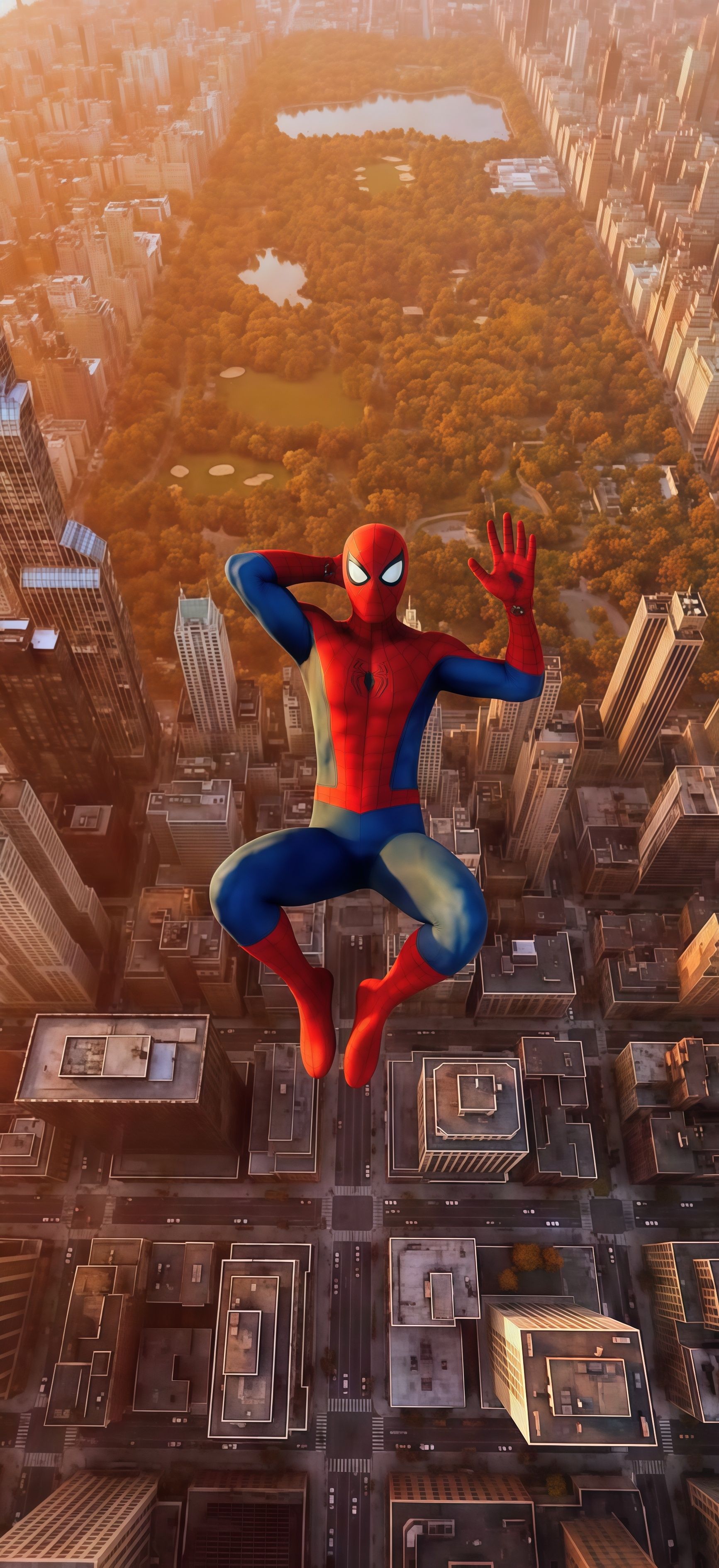Spider-Man Central Park Fall Wallpaper