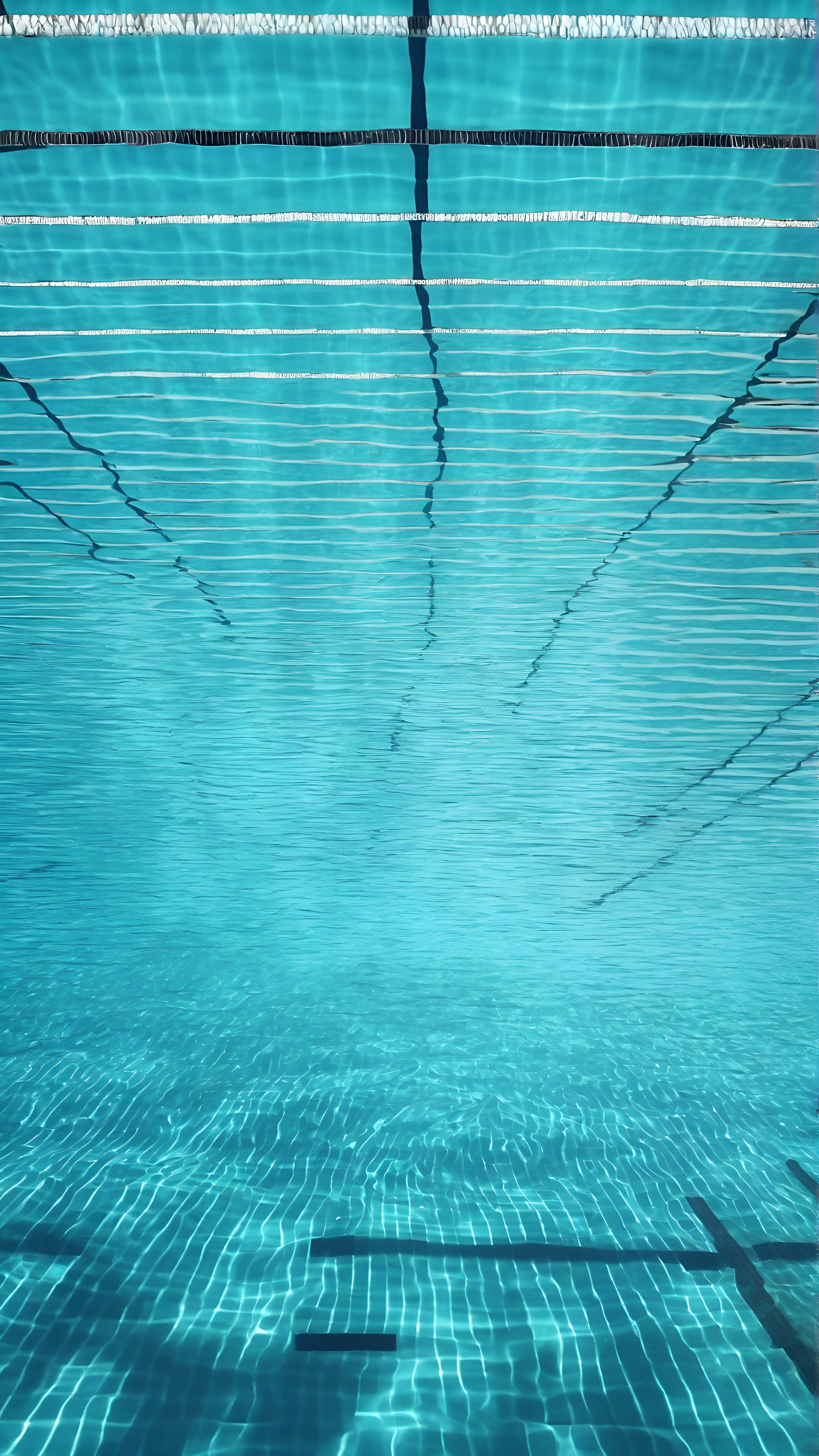 Underwater Pool Lane Serenity 4K Wallpaper