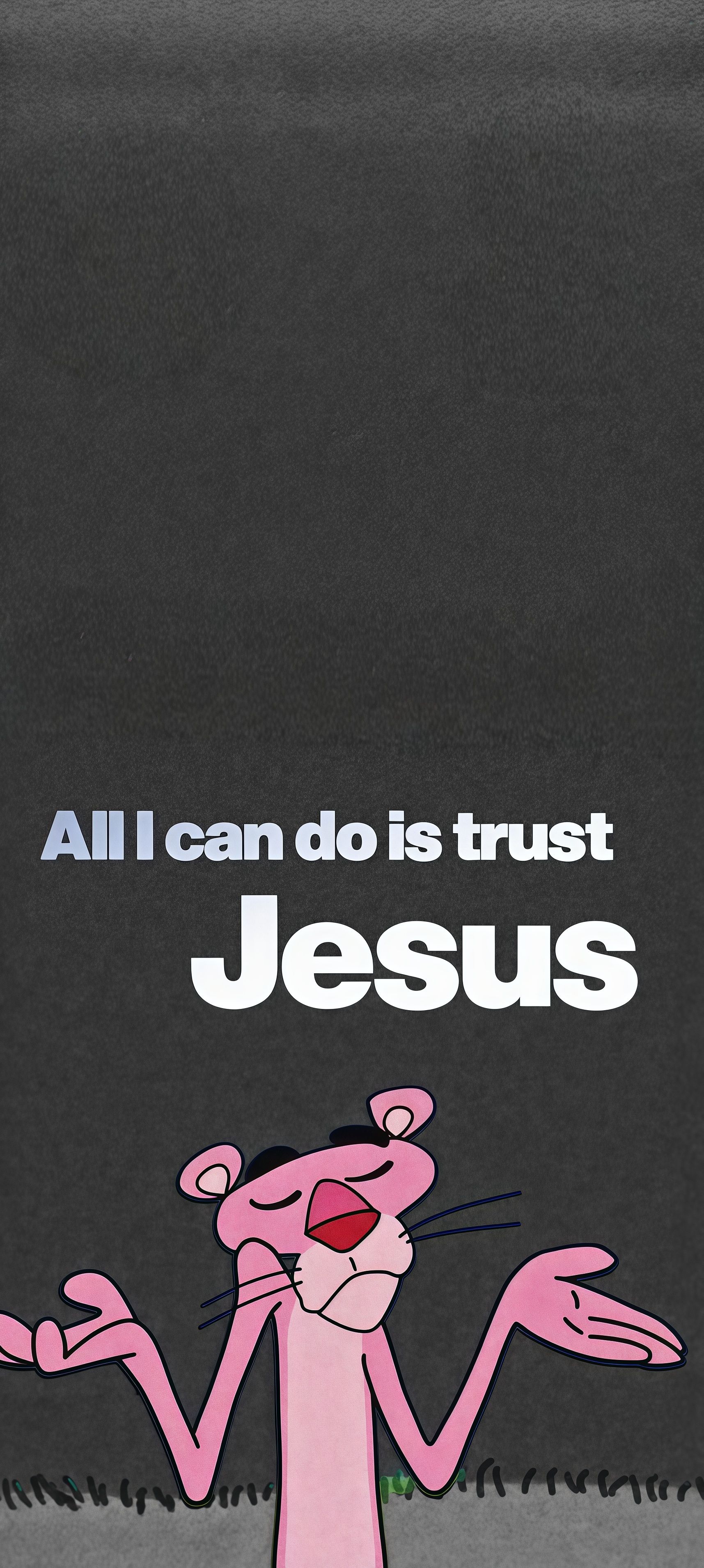 Pink Panther Jesus Motivational Wallpaper