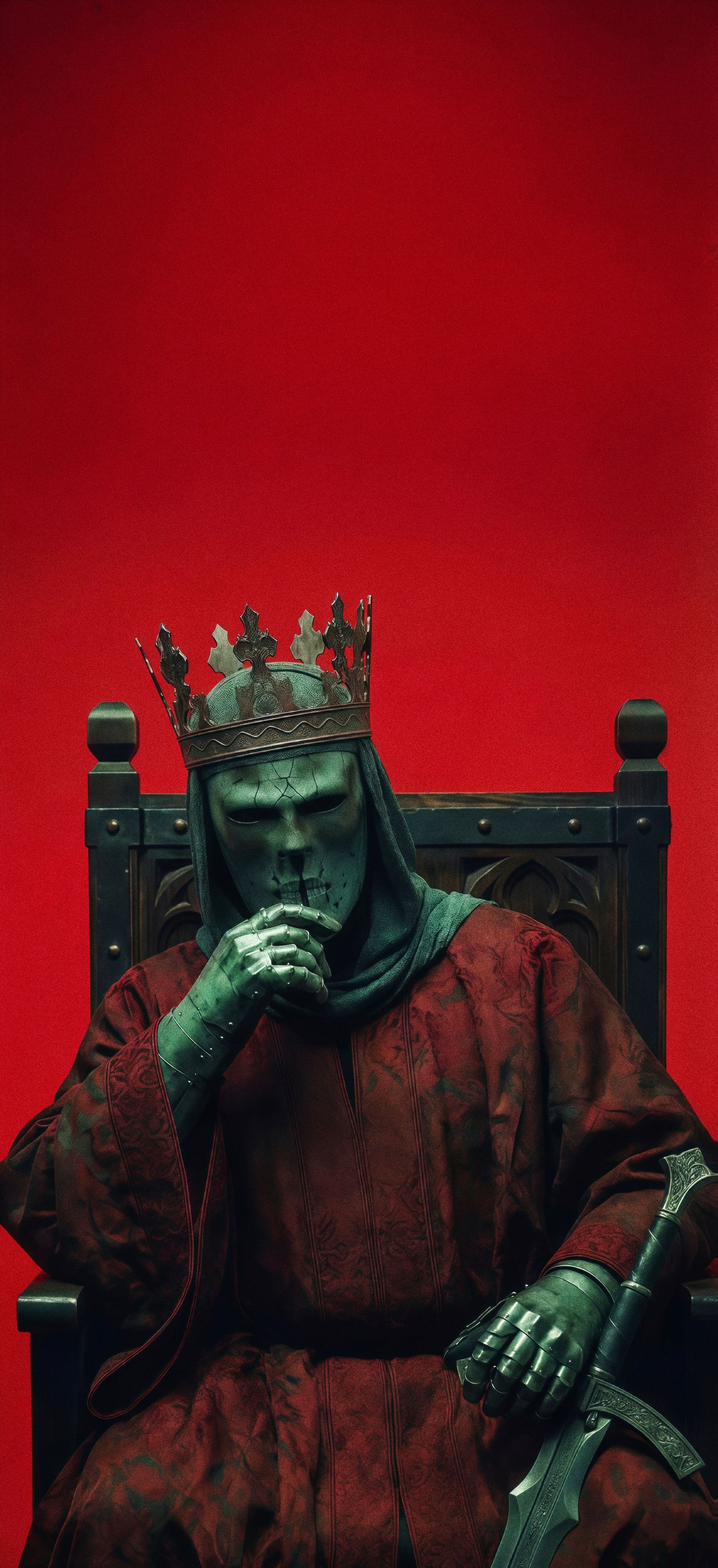 Dark Fantasy Masked King Wallpaper