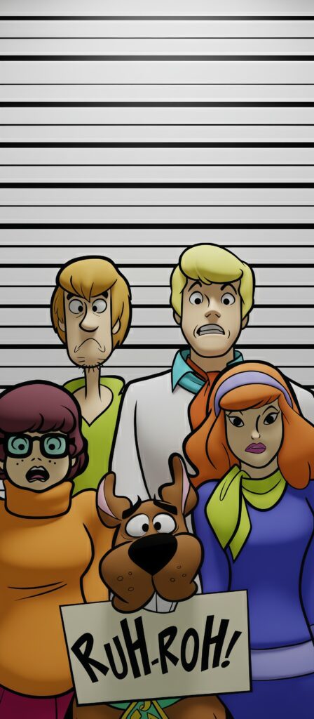 Scooby-Doo Mystery Inc Gang Lineup Ruh-Roh Wallpaper
